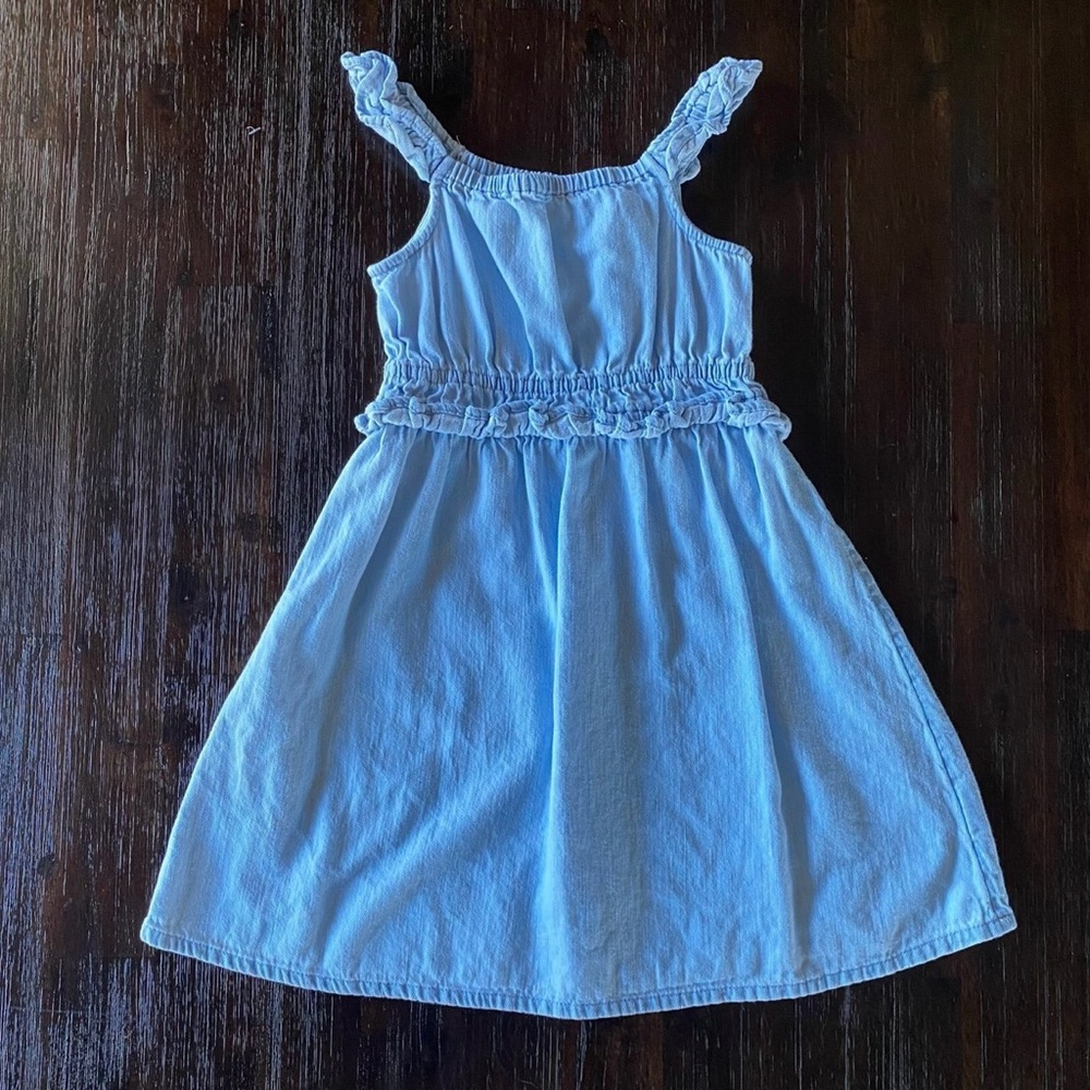 Old Navy Denim Ruffle Kids Dress